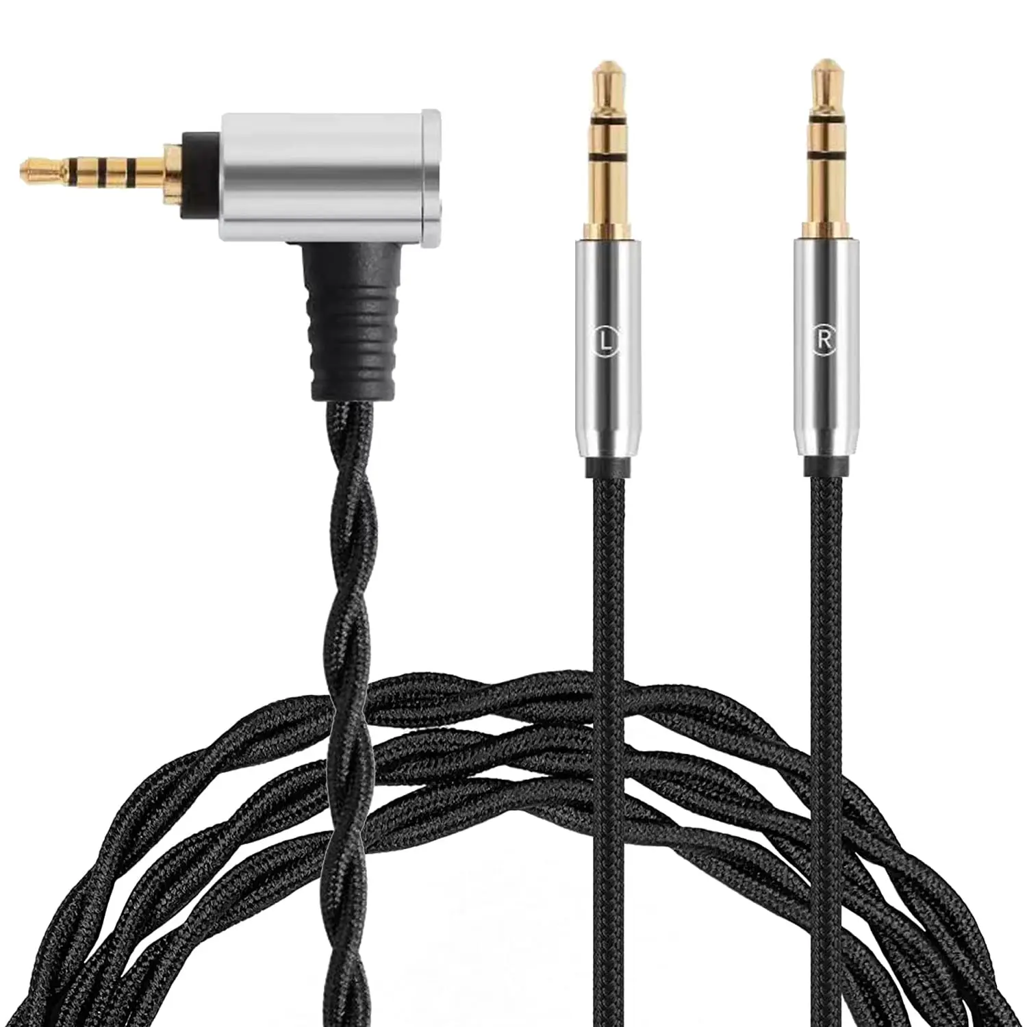 4.4mm 2.5mm バランスヘッドフォンケーブル Hifiman HE400SE HE-350