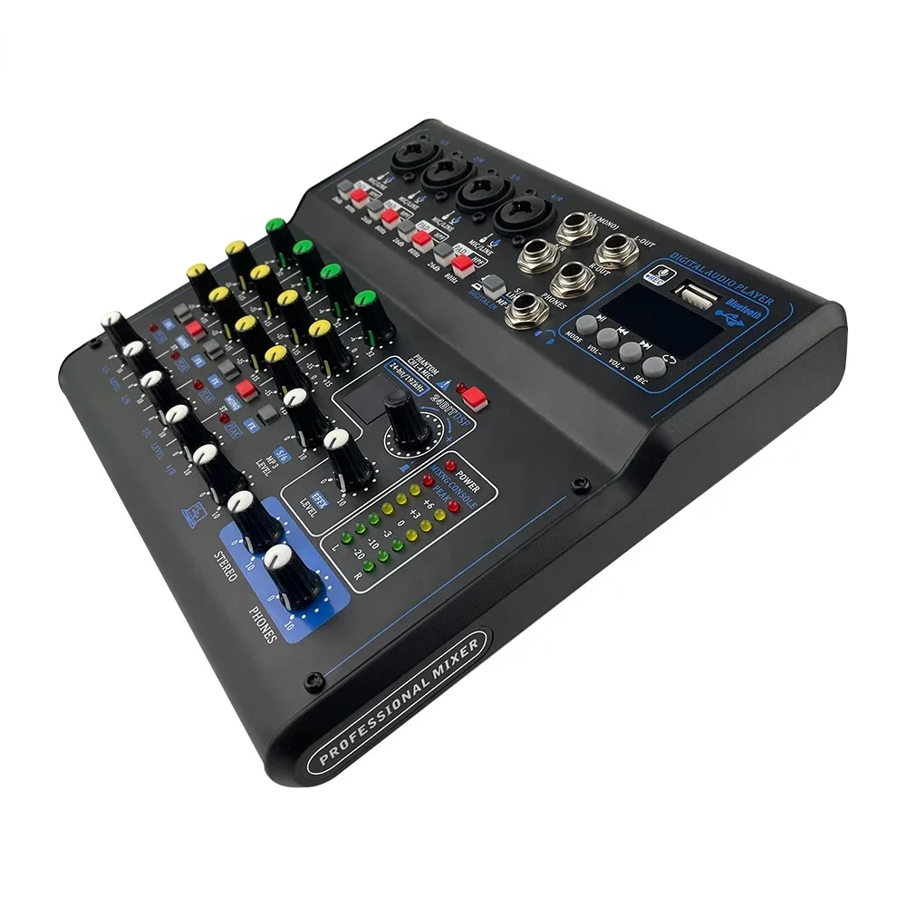 MG8 Professional DJ Digital Mixer Audio interface Console 8 Channel audio sound cards & mixers for karaoke singing Speech