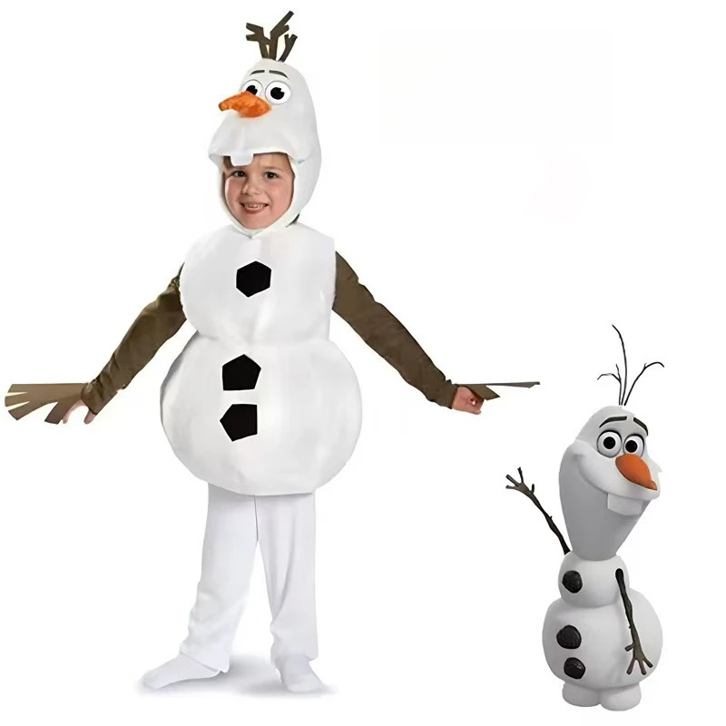 

Olaf Cosplay Costume, Frozen Snowman Dress for Halloween Christmas & Stage Performance
