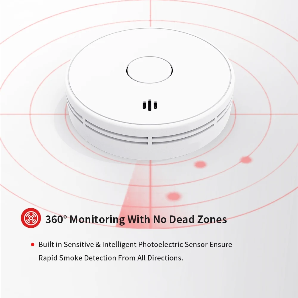 Rookmelders RF-connectiviteit Rookmelder Rooksensor Beveiliging Huisbeveiliging Alarm Brandbeveiliging Smart Life