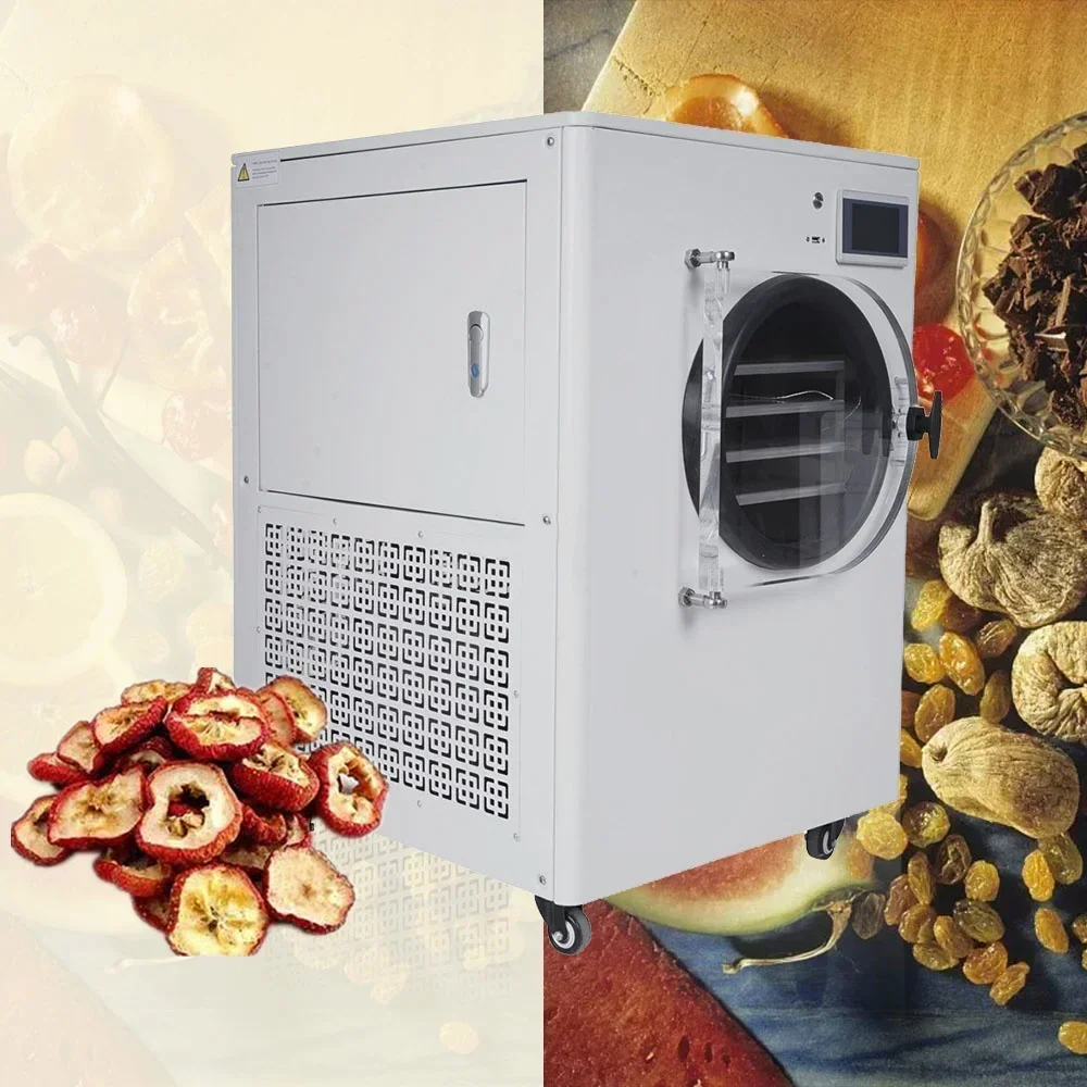 

0.1-0.6㎡ Home Use Vacuum freez Dryer Lyophilization Machine Multifunctional Lyophilizer for Vegetables Fruit Meat and Pet Food
