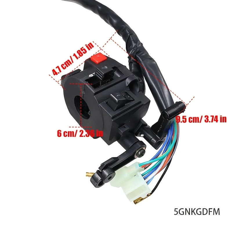Motorcycle Electric Start Switch Horn Turn Signals Indicator Switch Far Near Light Button For ATV Etc