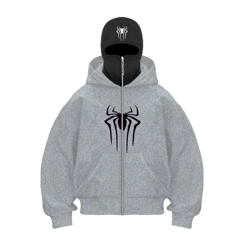 2025 Autumn and Winter New Men's and Women's Casual Sportswear With Hooded Mask Design, Sporty and Fashionable Plus Size Hoodie