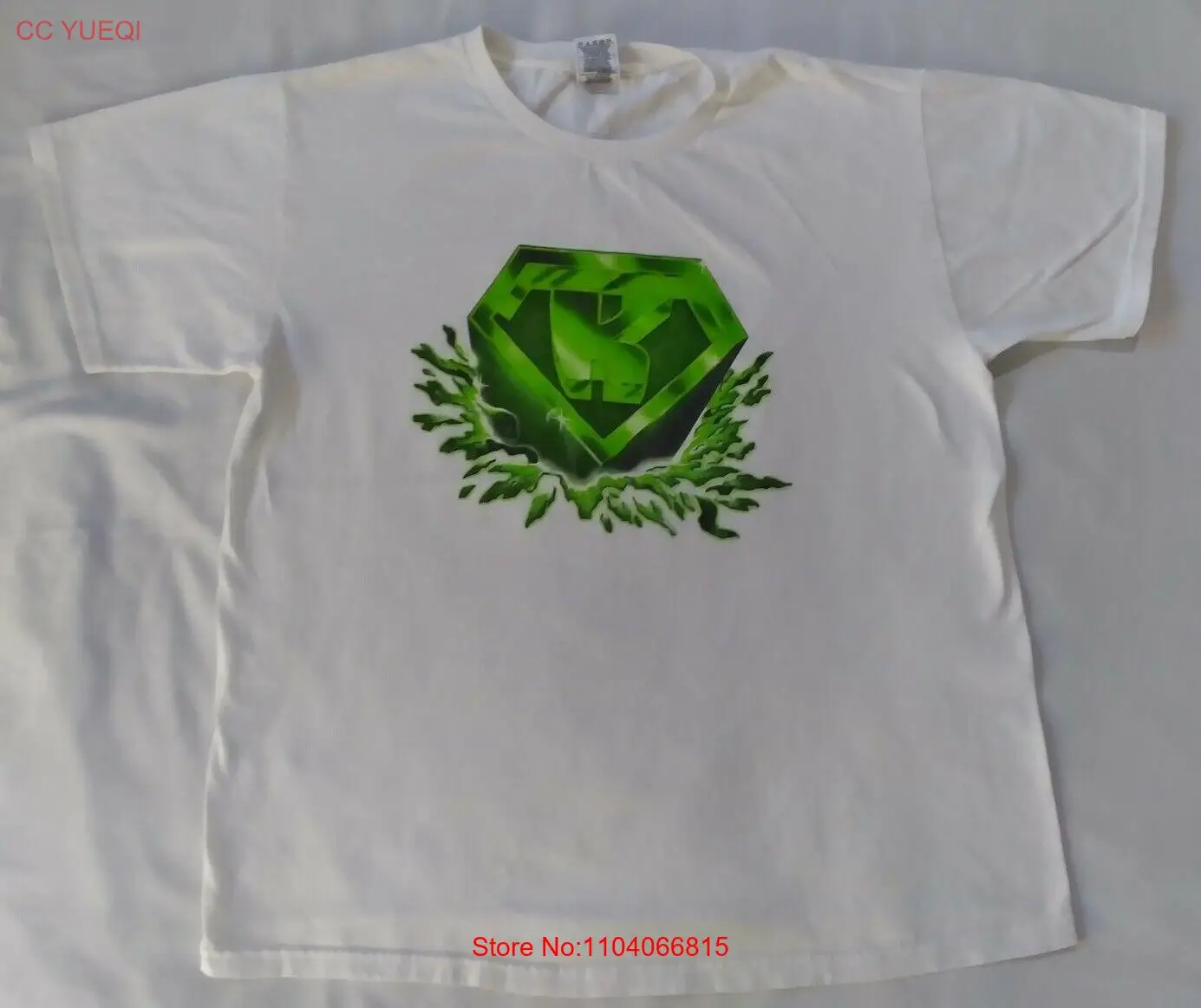 Vintage Kryptonite T-Shirt Men's Size L Fruit Of The Loom White