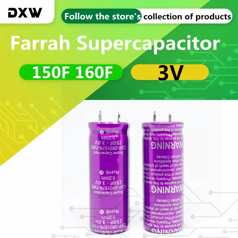 1PCS/Lot 3V150F 160F Supercapacitor Backup Power Dashcam Super Capacitor