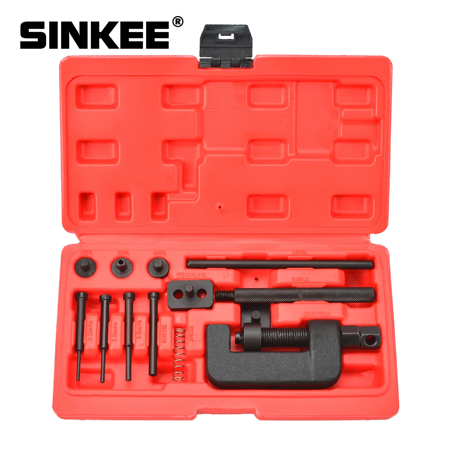 Universal Motorbike Chain Breaker Splitter Riveting Tool Motorcycle Bike Chain Breaker Riveting Tool Chain Cutter Rivet Kit