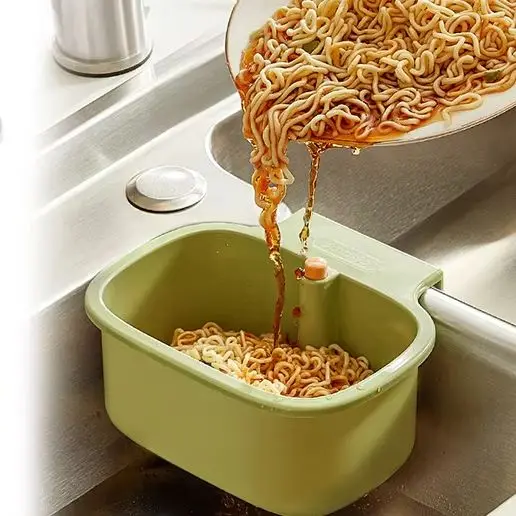 

Подвесная корзина-ситечко для раковины: креативный дизайн с открывающимся дном — кухонный фильтр для мусора и решение для хранения вещей