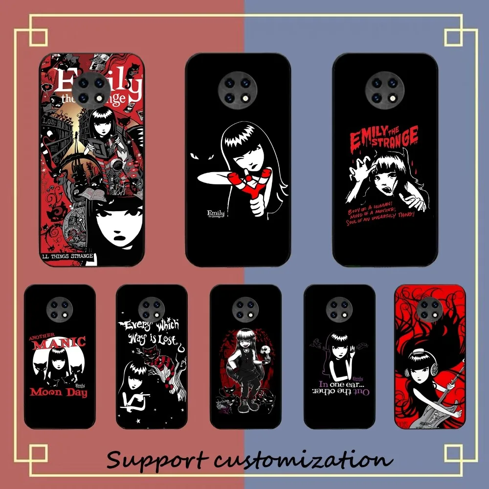 E-Emily The Strange Phone Case For Redmi 5 6 7 8 9 10 plus pro 6 7 8 9 A GO K20 K30 K40 pro plus F3 Fundas