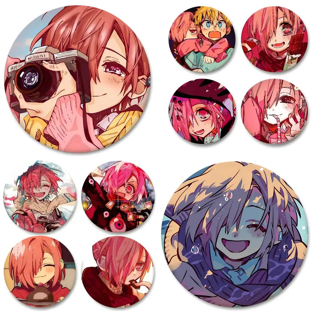 Mitsuba Sousuke Anime Toilet-Bound Hanako-kun Badges Round Badge Tinplate Coin Brooch Clothing Backpack Accessories Lapel Pin