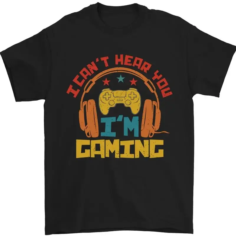 I Can't Hear You I'm Playing Funny T-Shirt Mens 100% Cotton
