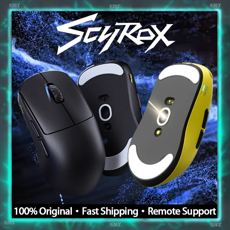 

SCYROX V8 Gaming Mouse PAW3950 E-Sport Fiagship Sensor 8K Polling Rate With 8K 2.4G Wireless Dongle Lightweight Mouse for FPS CS