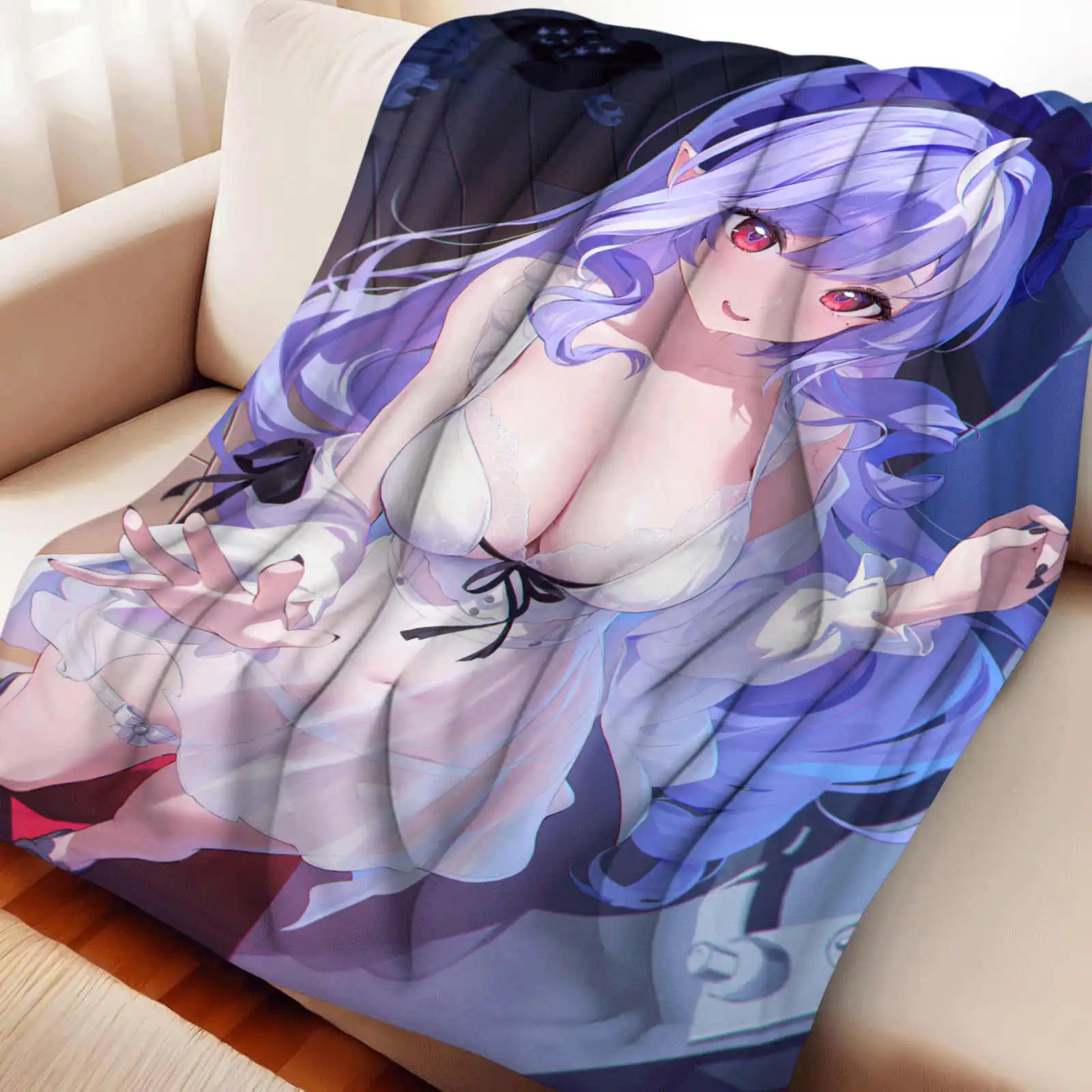 

Zenless Zone Zero Vivian Banshee Flannel Blanket Soft Warm Anime Multifunctional Universal Blanket