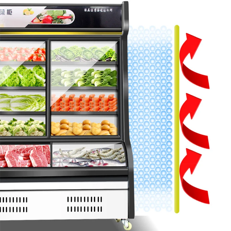 Đặt Hàng Tủ Malatang Thương Mại Màn Hình Tủ Lạnh Làm Lạnh Tươi Hơn Dọc Tủ Lạnh