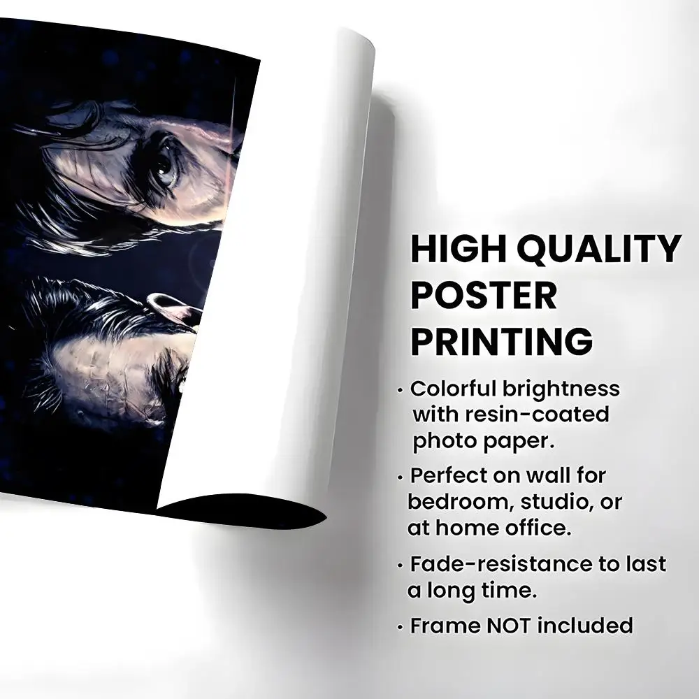 Movie Heat Poster Self-adhesive Art Waterproof Paper Sticker Coffee House Bar Room Wall Decor