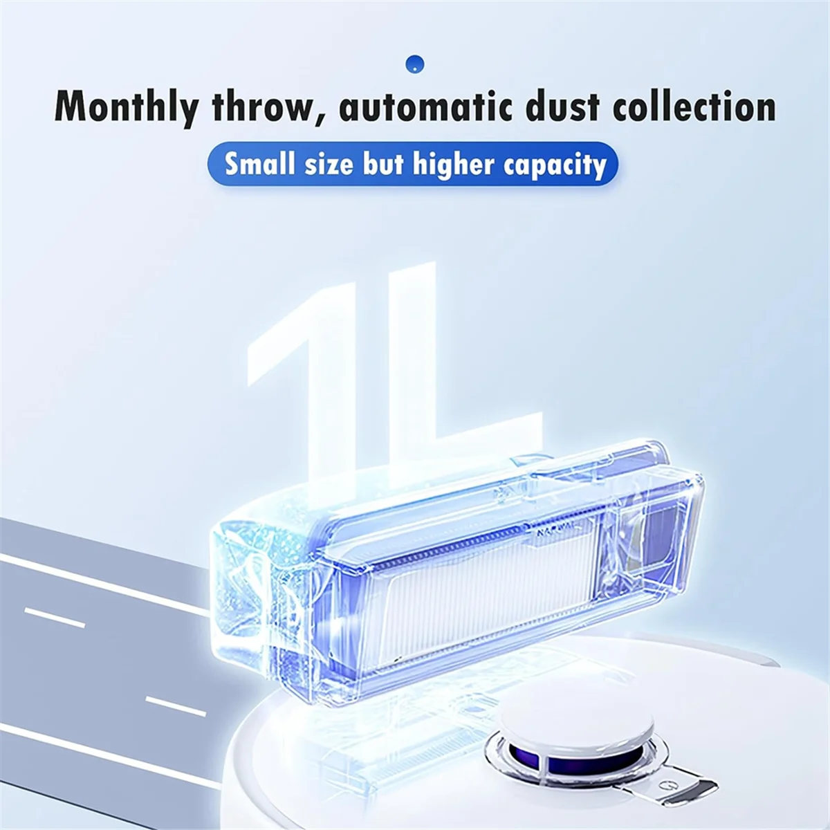 4 упаковки одноразовых мешков для пыли с HEPA-фильтром для робота-пылесоса NARWAL Freo X Ultra, большой мешок для пыли объемом 1 л.