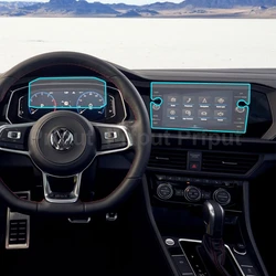 Car Navigtion Tempered Glass LCD Screen Protective Film Sticker Guard For Volkswagen Jetta SEL 2019 2020 2021 Dashboard