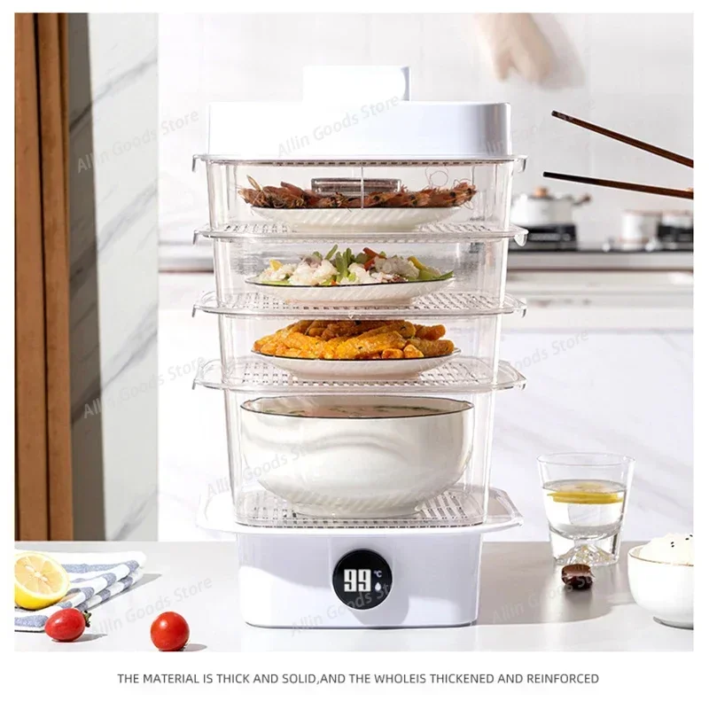 Household Transparent Dust-proof Vegetable Cover Kitchen Multilayer Insulation Winter Leftovers Food Covers Kitchen Accessories