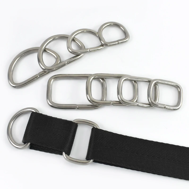 2/5P 20-38mm Riemen Edelstahl Ringe Schnalle Metall Ring für Tasche Schulter Haustier Leinen Gurtband schleife Haken DIY Nähen Zubehör