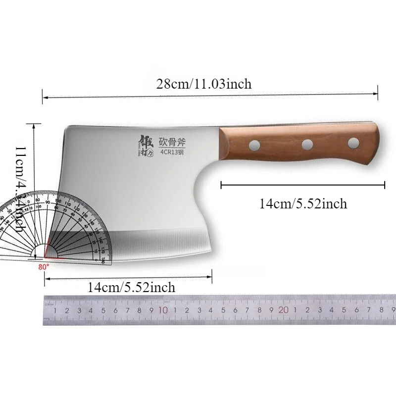 Ultra Sharp Butcher Knife, Kitchen Knife, High Hardness  Commercial Butcher Knife, Thickened and Weighted Knife