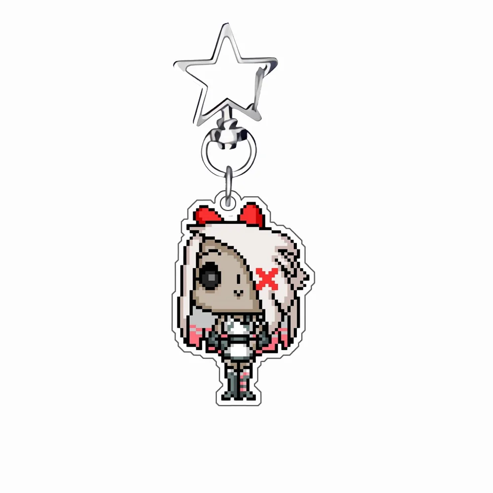 6Cm Acrylic Q Version Keychain Bag Pendant for Hazbin Hotel Anime Cartoons Backpack Pendant Peripheral Decoration Exquisite Gift