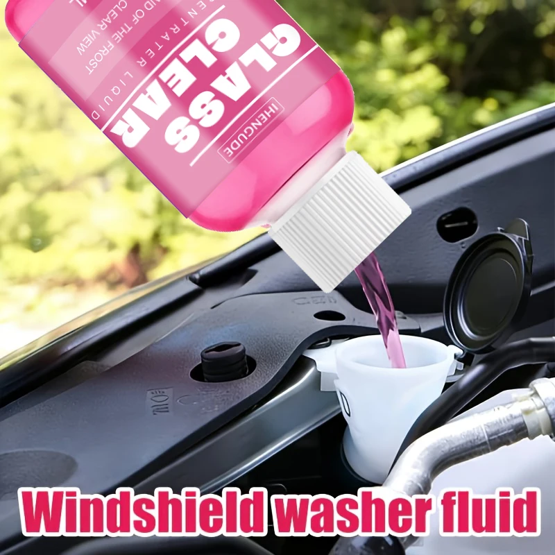 Concentrated Car Glass Coating Waterproof Windshield Wiper Fluid, Keeps Surfaces Smooth, Rainproof, and Anti-Fog Without Streaks, Quickly Restores Glass Clarity