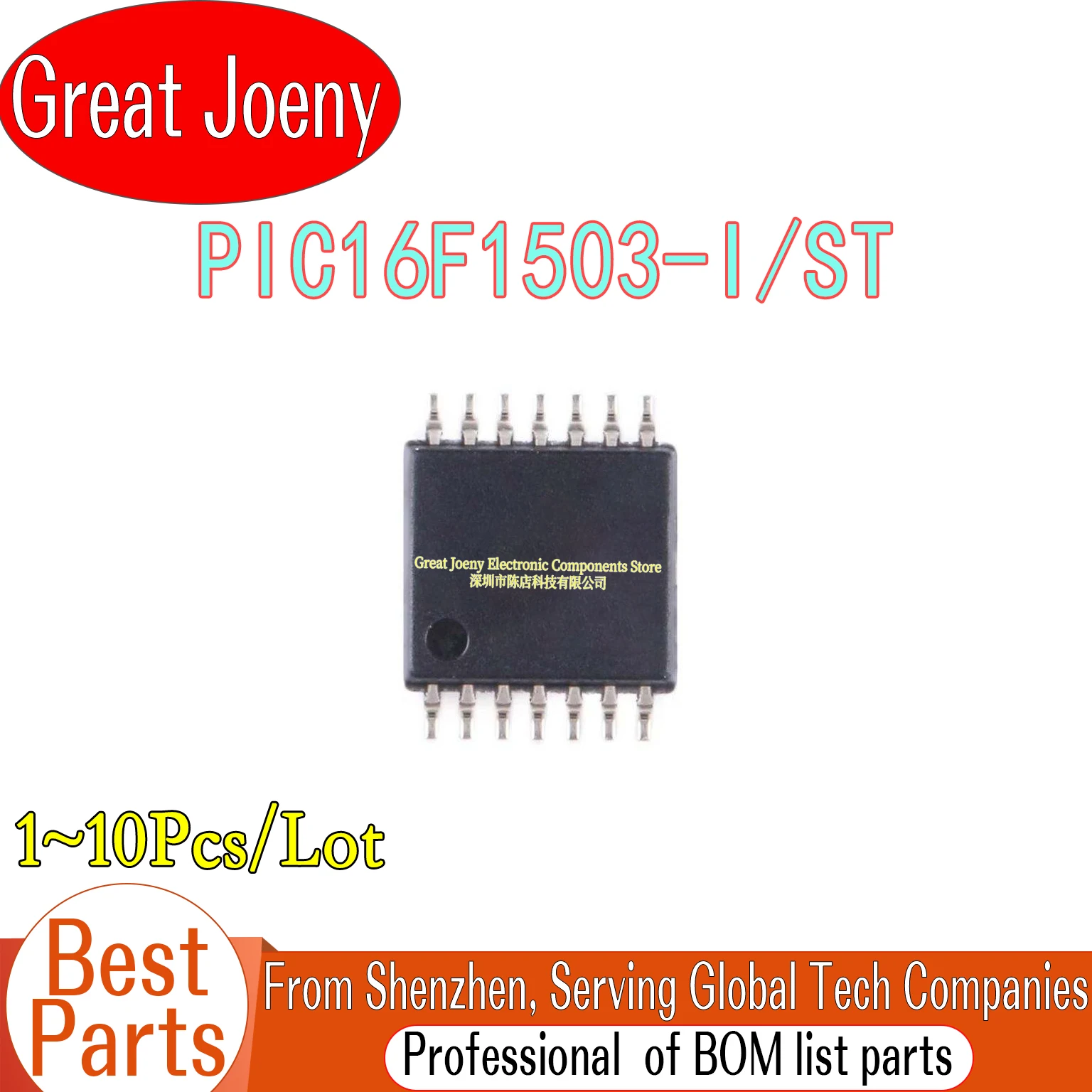 

(1-10 Piece)100% New F1503IST PIC16F1503-I/ST PIC16F1503 IC MCU Chipset TSSOP-14