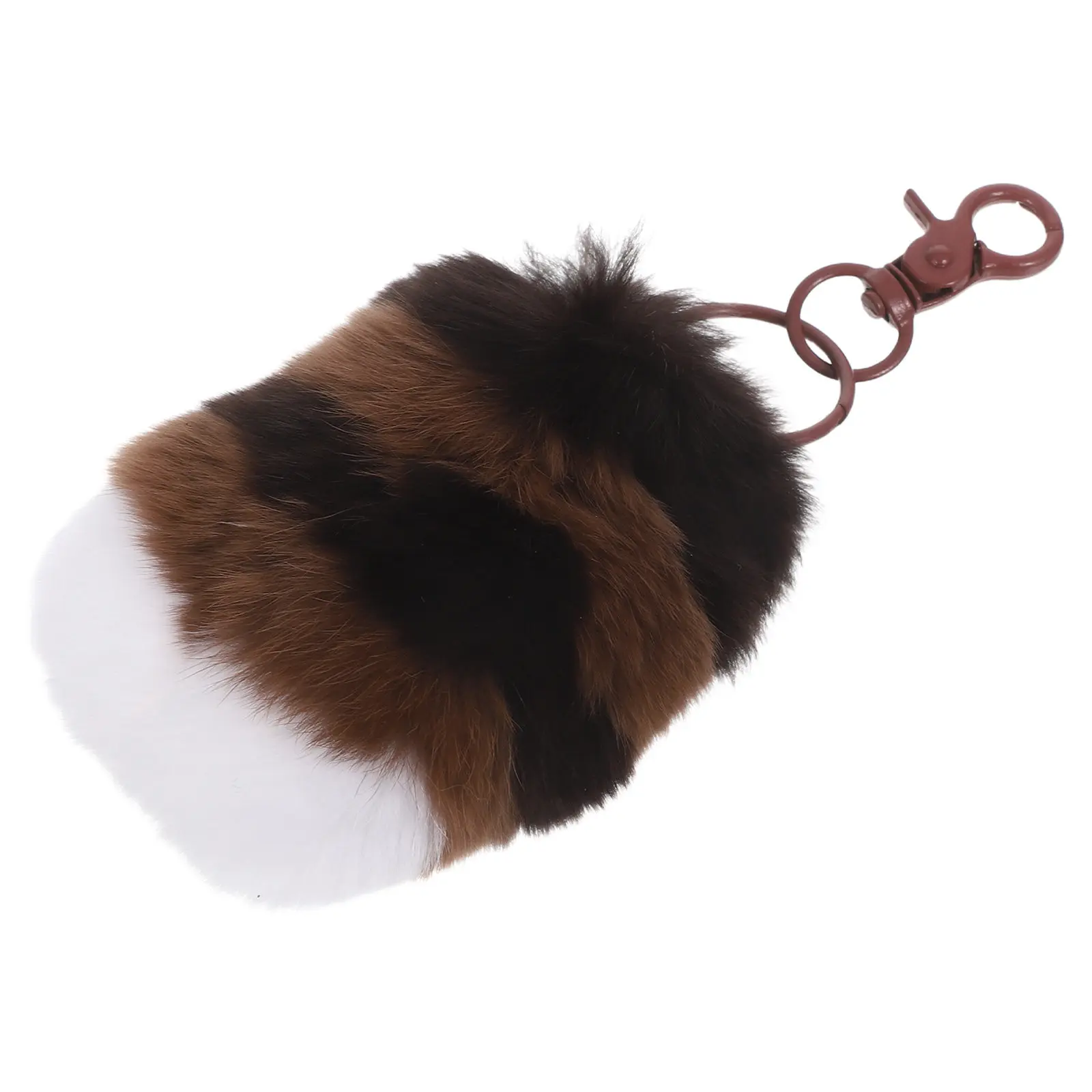 

Adorable Raccoon Tail Keyring Pendant for Backpacks Purses - Lightweight Soft Material Secure Metal Loop Ideal for Travel and