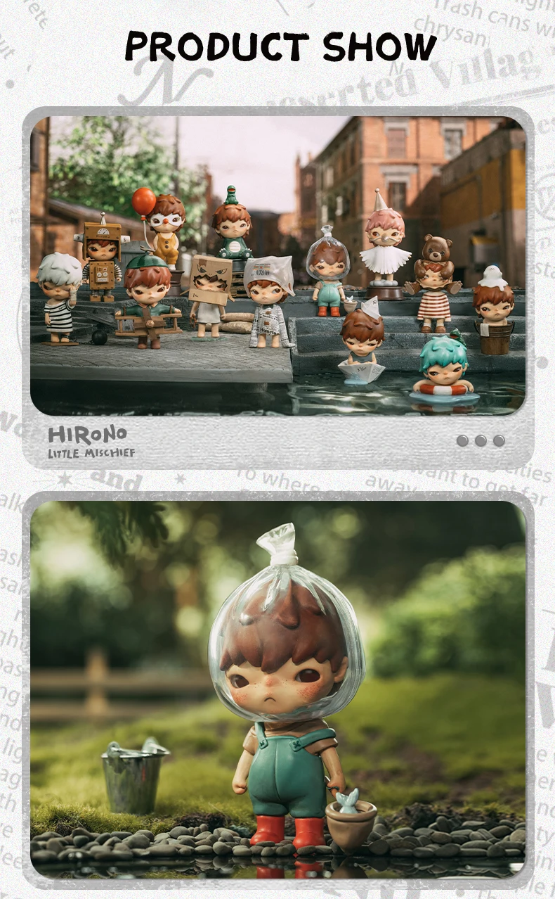 POP MART Hirono Little Mischief Série 1pc/12pcs Mystery Box Blind