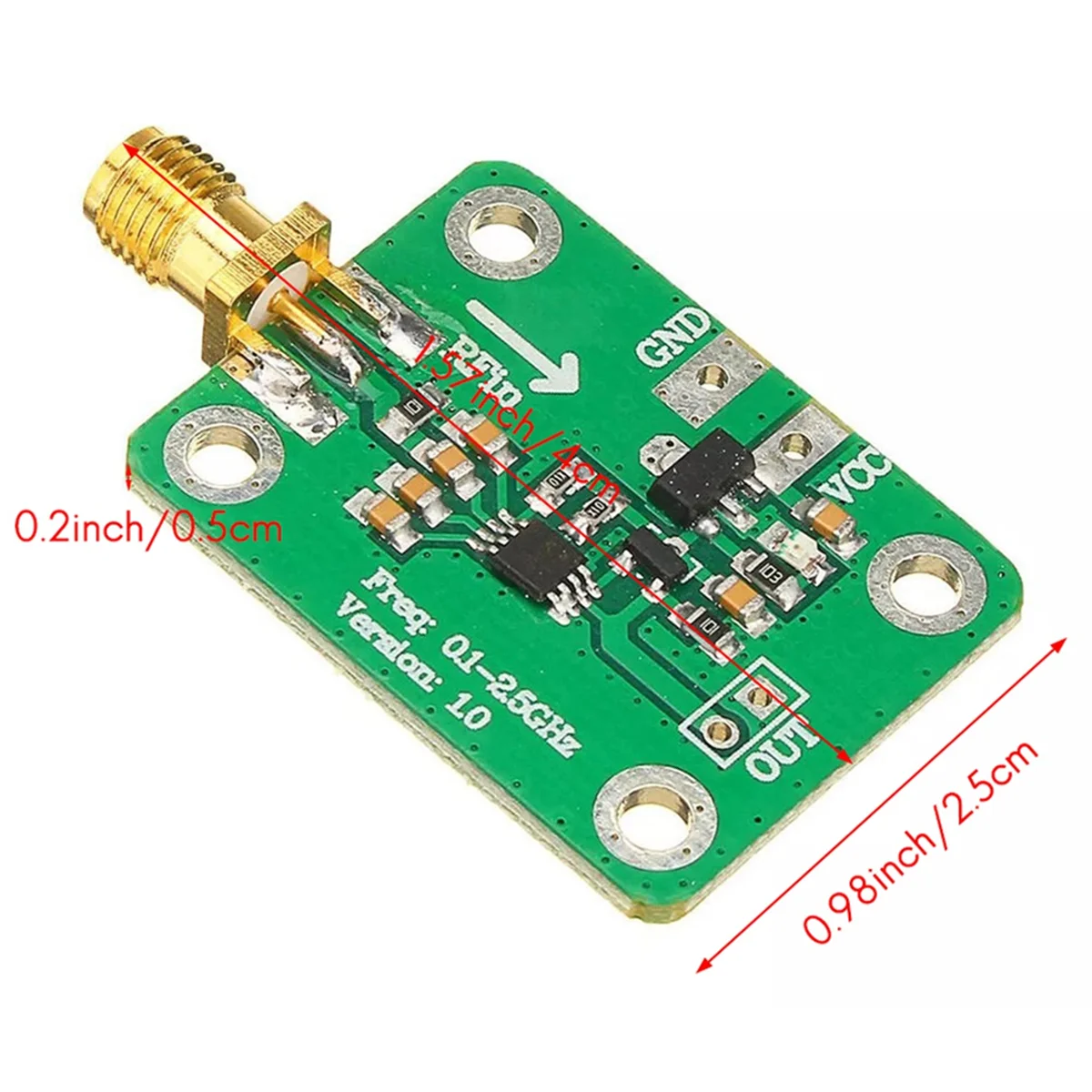 Detector do poder do RF e logarítmico, detector largo, detecção do poder, AD8313, 1PC