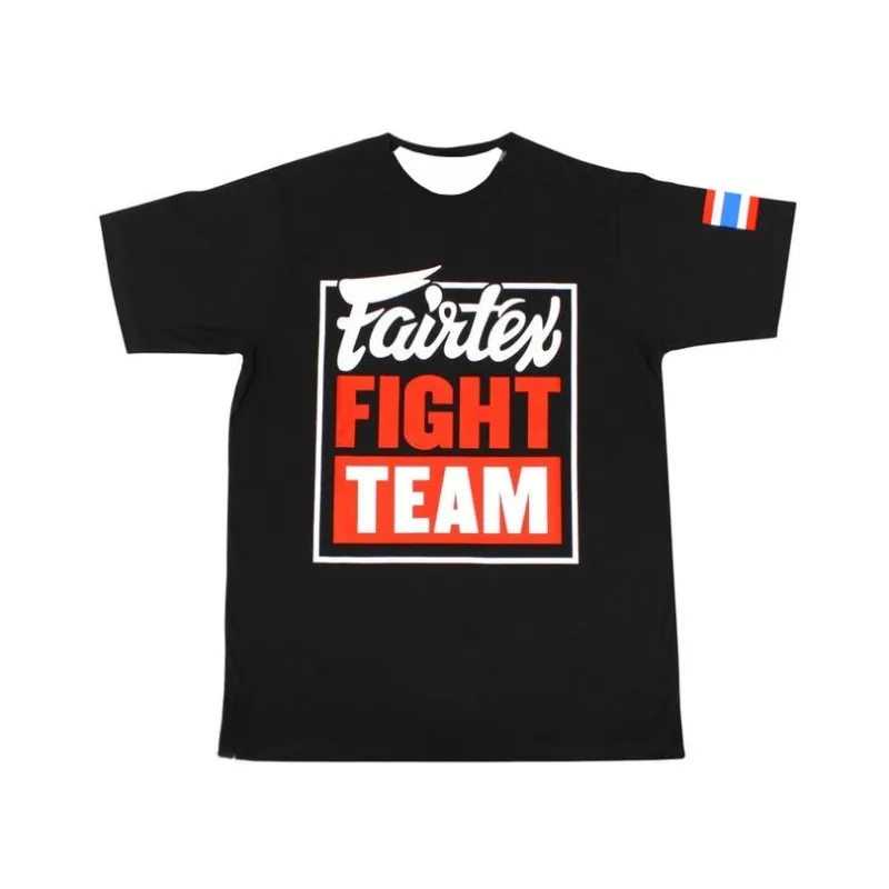 2026 Neues Herren Schnelltrocknendes T-Shirt Kampfanzug Fairtex Bedruckt Sportmarke Bequem Atmungsaktiv Kurzarm Herren-Oberteil