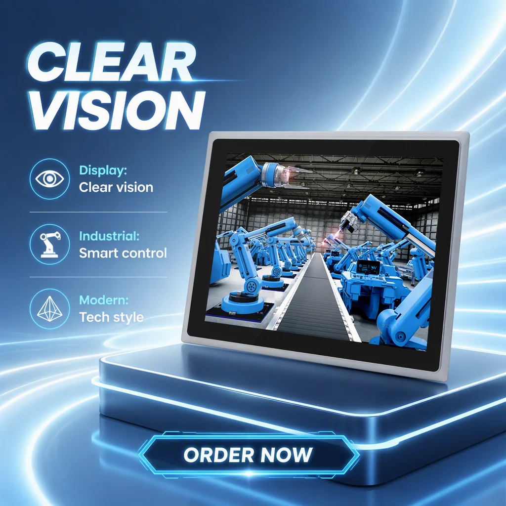 All In One Industrial Panel PC 12.1 Inch Embedded Touchscreen Computer IP65 Waterproof Monitor 2 LAN 4 USB RS232 RS485 Windows L