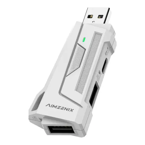 AIMZENIX AX200 PC Gaming K&M Converter/Adapter PC Gaming K&M Converter 1000Hz Reporting Rate