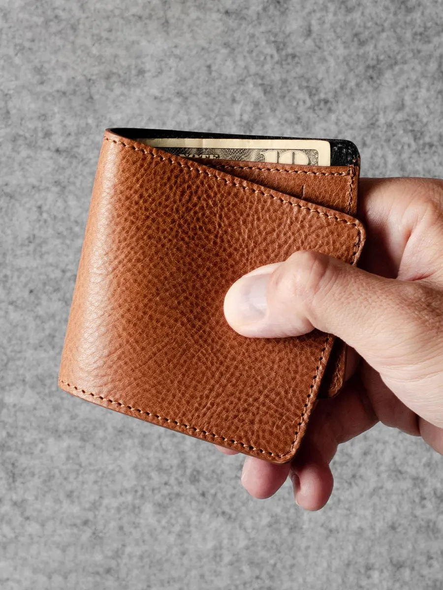 kika-ni-tanned-leather-wallet-men's-simple-high-end-feels-portable-bill-holder-cash-folder-gift-youth-horizontal-short-wallet