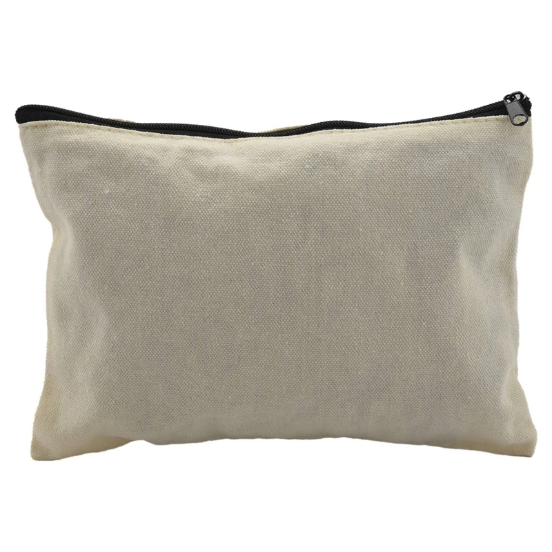 Confezione da 48 sacchetti con cerniera in tela, sacchetti vuoti fai da te per borse da viaggio per cosmetici, astuccio, sacchetti regalo per feste