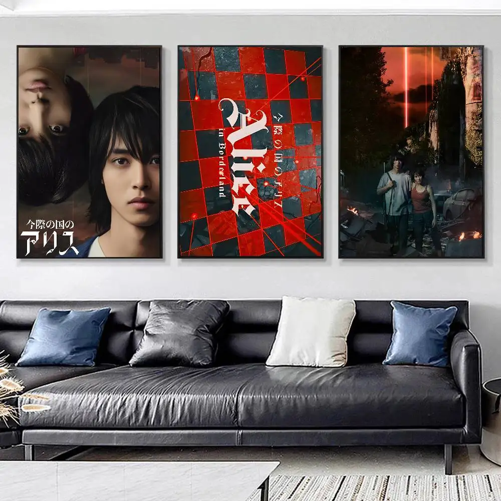Hot TV Alice In Borderland Posters HD Print Vintage Wall Art Decor for Home Study Room