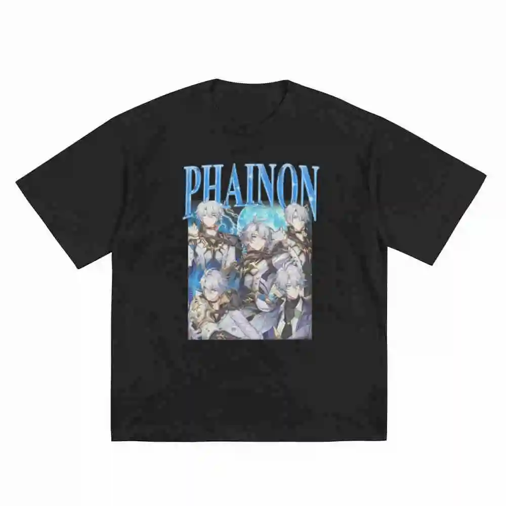 Phainon Honkai Star Rail Gaming Bootleg Husbando Short Sleeve Tee 100% Cotton T-Shirt