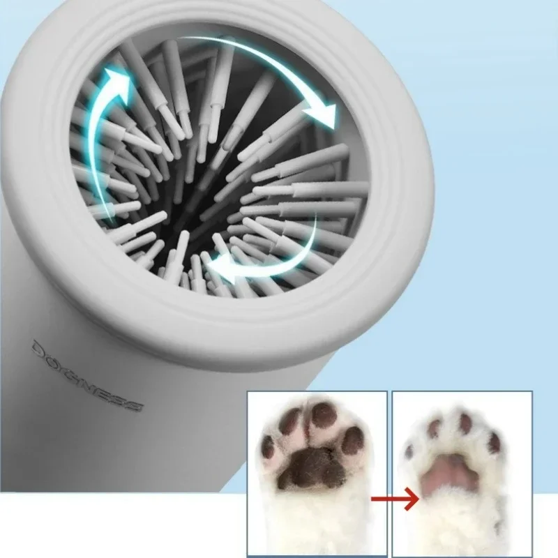 Imagem -03 - Lavadora de Pata de Pet Elétrica Recarregável Lavagem Automática do pé Pedicure Cup Escova de Limpeza Ferramentas de Lavagem Dog Supplies