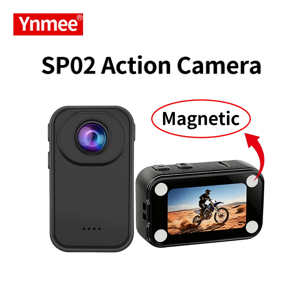 Ynmee 2K Thumb Action Camera Sport Cam1.47 pollici 120 angolo ciclismo bici foto kit portatile mini videoregistratore molto piccolo