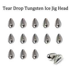 Tear Drop Tungsten Ice Jig Head DIY Ice Fishing Jig Ice Fishing Without Hook 2.7-7mm Hooks Fishing Tungsten DIY Ice Jig Hook
