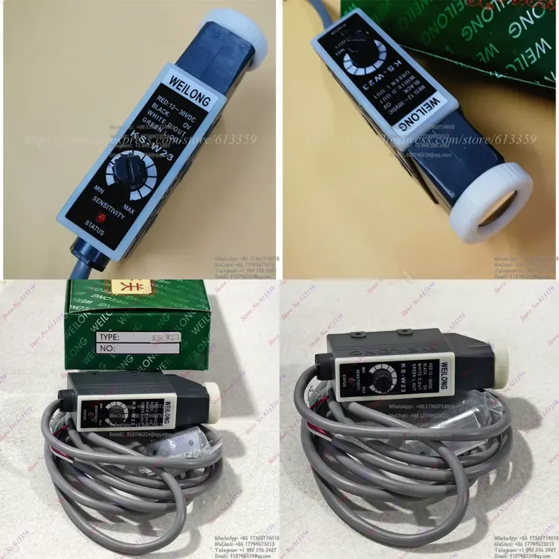 

KS-W23 WEILONG Color Code Sensor White Light Source NPN Bag Making Machine Photoelectric Switch Sensor Replace KS-C2W
