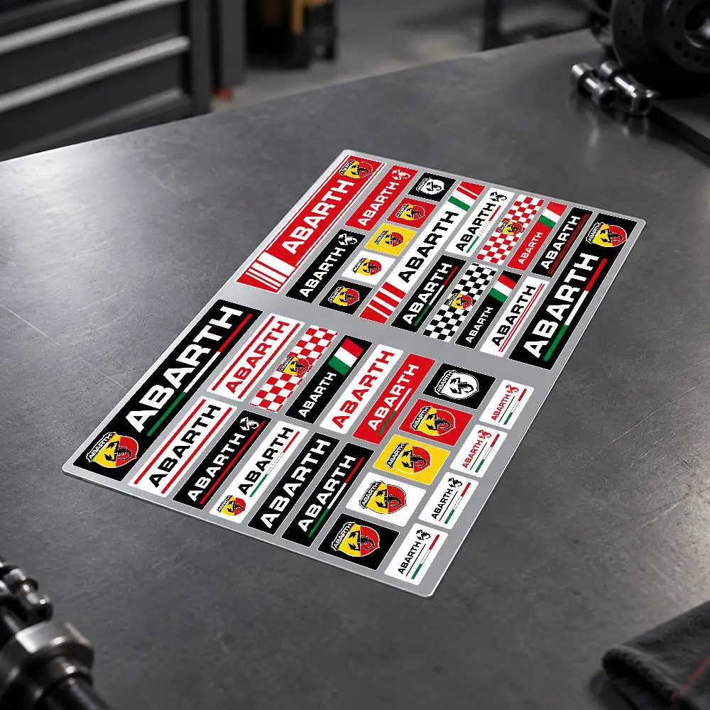 A-abar-th Custom Motorcycle Sticker Kit Reflective Decal Set For Helmet Tank Fairing Body Graphics