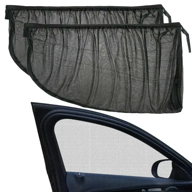 Car Thermal Insulation Sunshade Universal Automobiles Mosquito Protection Window Curtains Auto Side Sun Screen For Vehicles