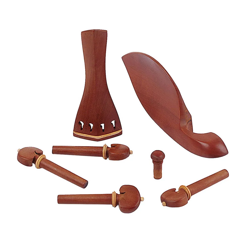 

7 Pcs/set Violin Affordable Parts Accessories Wooden Peg Professional Jujube Chin Rest DIY