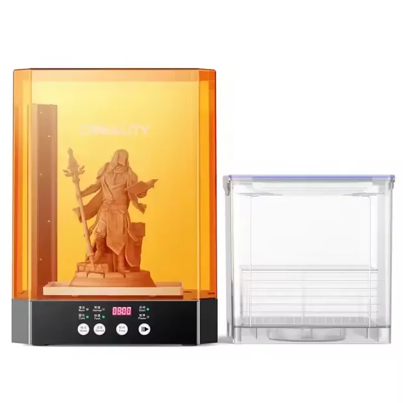 2026 New, High Quality, Creality UW-03 2-in-1 Wash and Cure Machine with 360 Degree Rotating Curing 18pcs 405nm UV 10.64L