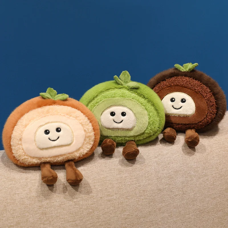 

High-Quality Cute Plush Swiss Roll Dolls, Desktop Dessert Series, Super Adorable Soft Toys, Perfect Birthday Gift for Kids/Her