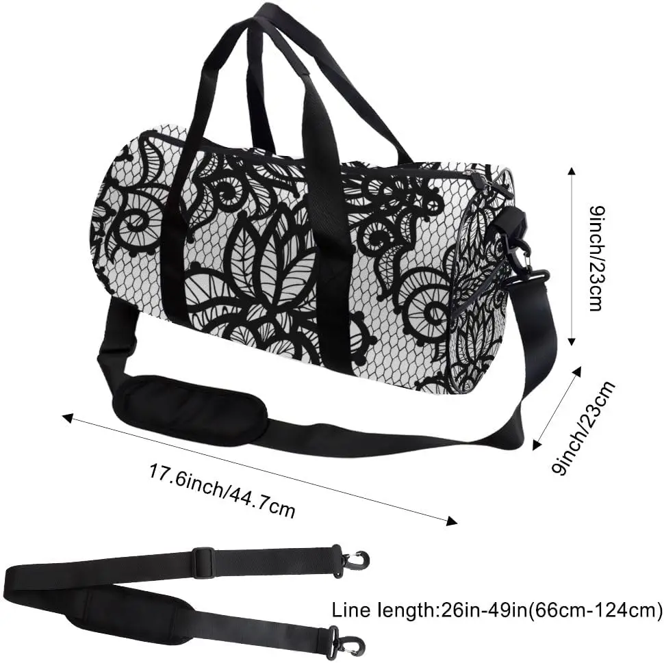 Mesh Style Packable Womens Gym Bag Oxford Tote Bags Adjustable Shoulder Strap, Convertible Carry Backpack Girly Gym Bag