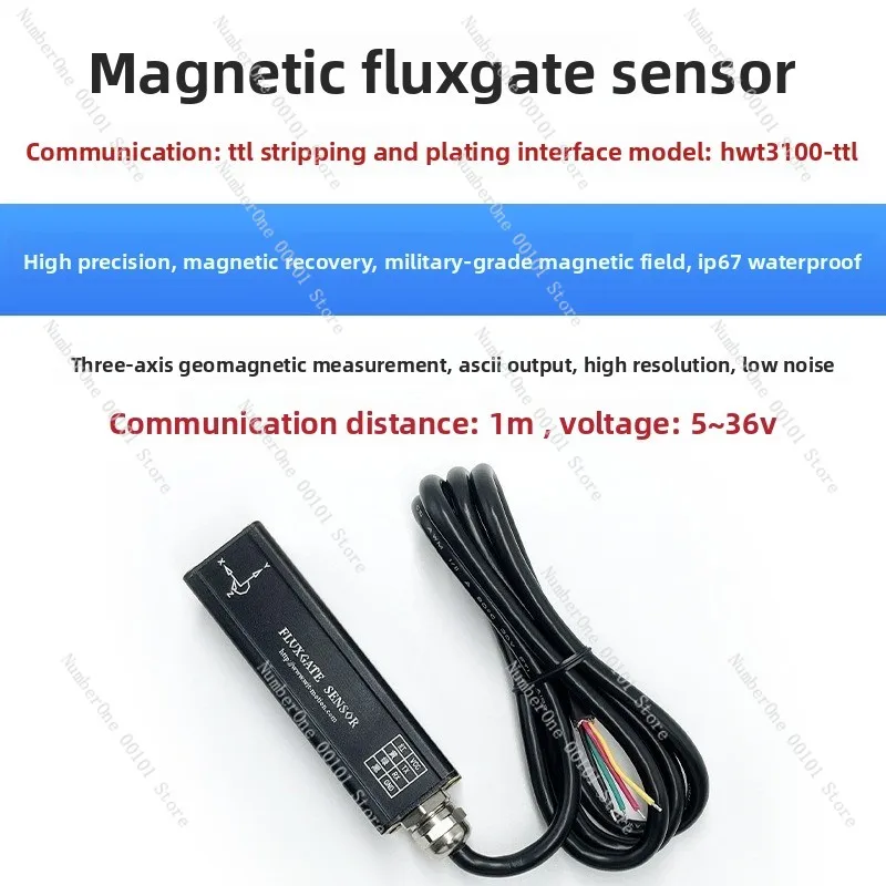 RM3100 Three-axis Electronic Compass Geomagnetic Sensor PNI Magnetometer Heading Angle Magnetic Flux Gate
