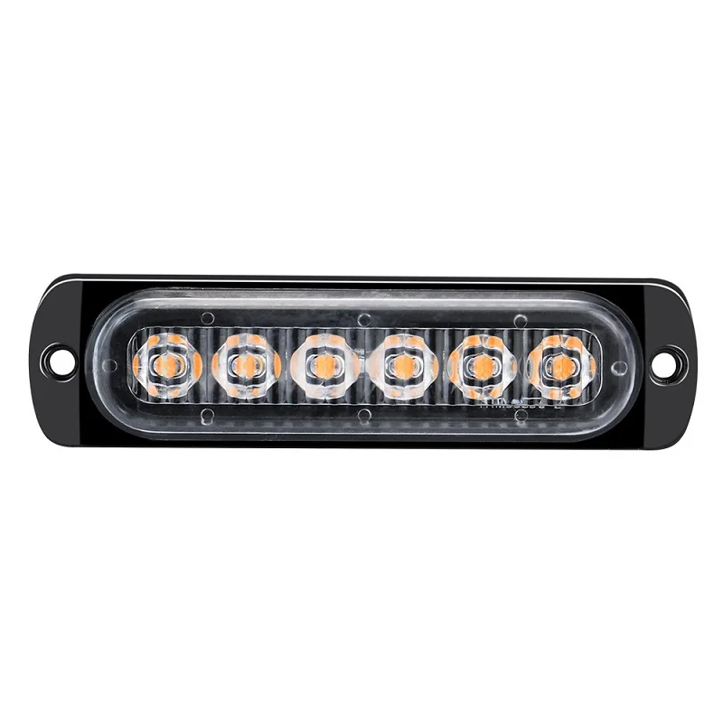 6LED lumière clignotante stroboscopique 12V 24V voiture calandre clignotant lampe lumières de Police étanche pour voiture camion patrouille Wagon