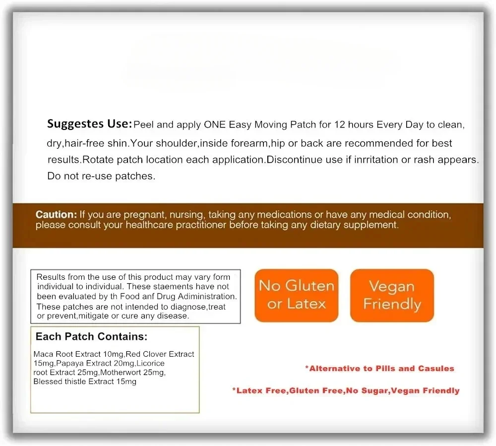 30 Patches Women Bust Enlargement Transdermal Patches Natural Formula For Fuller & Perkier Looking Breasts