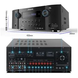 2000W High Power 7.1 Power Amplifier Dolby DTS Surround Panoramic Sound 4K High Definition Home Theater Lossless 5.0 Bluetooth